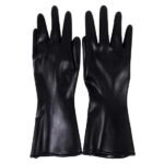 Paire de Gants PVC noir 35Cm – Image 2