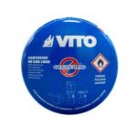 Cartouche gaz 190g VITO butane perçable avec système sécurité stop-gaz TUV – Image 3