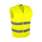 Chasuble de chantier haute visibilité jaune