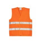Chasuble de chantier haute visibilité orange fluo – Image 2