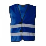 Chasuble de chantier bleu haute visibilité