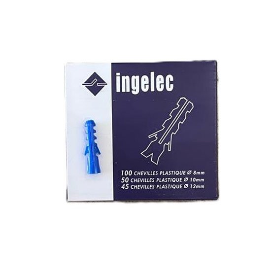 Cheville de 10mm Ingelec bleu paquet de 50