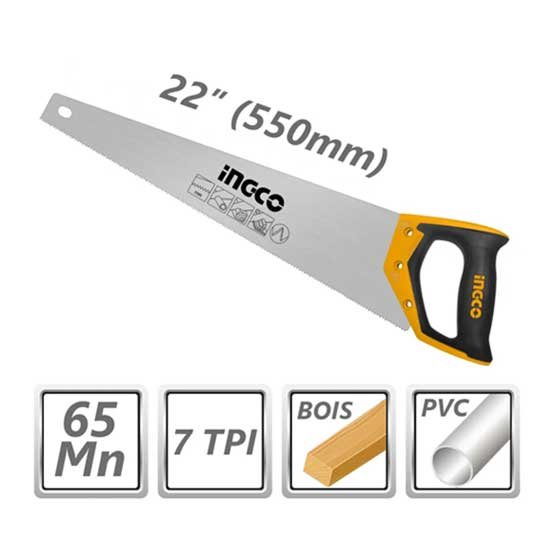 Scie à main INGCO 22 pouces 550 mm