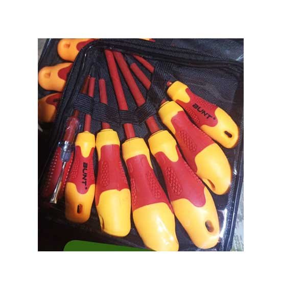 Jeu de 6 tournevis électricien Isolés avec testeur