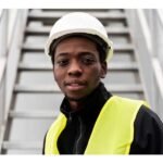 Casque de protection blanc pour chantier – Image 4